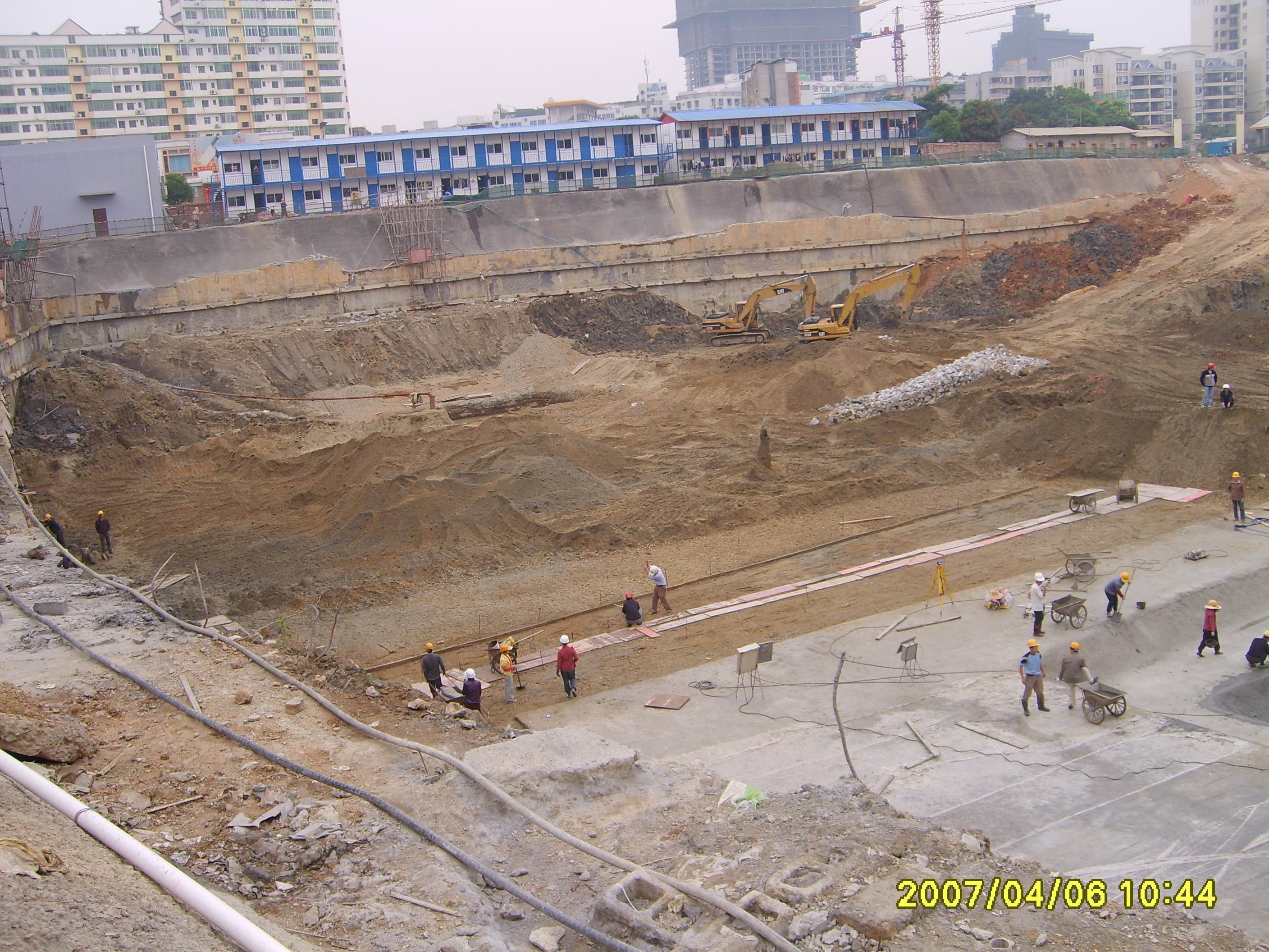廣西南寧盛世聯邦廣場基坑支護工程