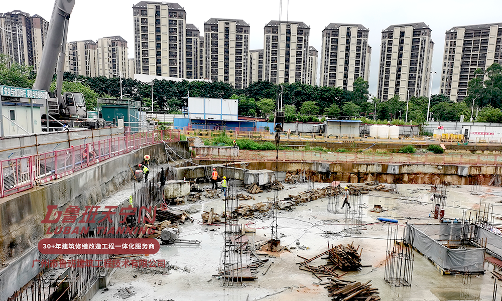 廣州增城科技小鎮(zhèn)四期L-03-01地塊支撐梁、冠梁和支護(hù)樁拆除破除工程